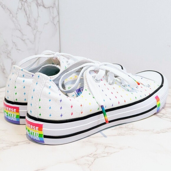 NEW Vintage Converse Chuck Taylor All Star PRIDE Multi Low Top Sneakers W 6 M 4 - Picture 7 of 12